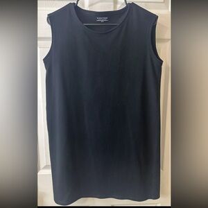 Eileen Fisher Dress Womens XS Black Sleeveless Organic Cotton